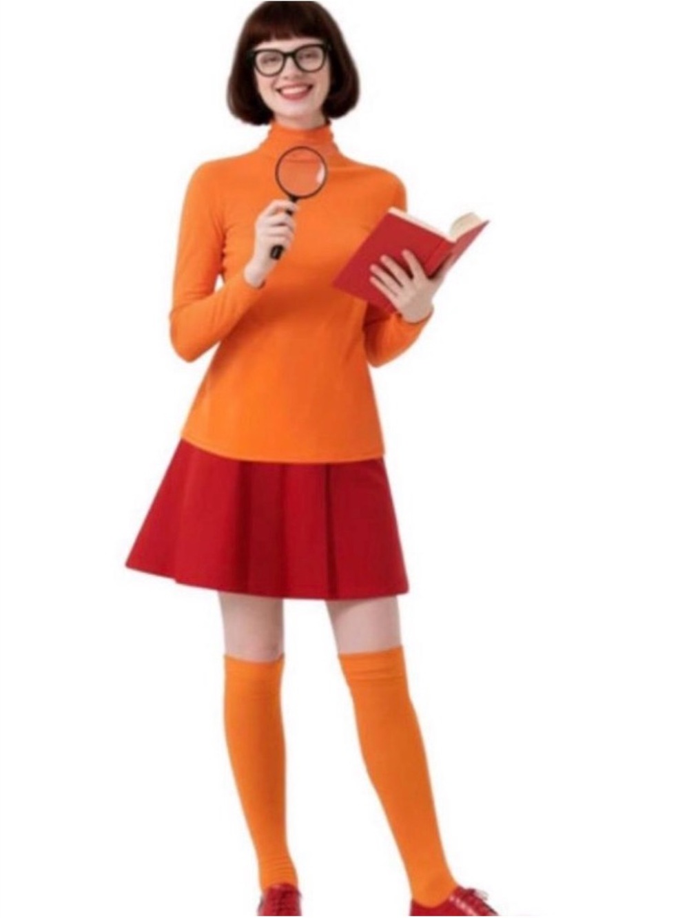 OS Orange and Red Mystery Sleuth Costume - Classic Detective Outfit